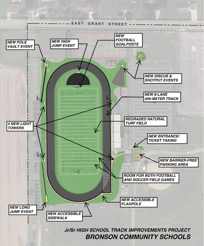 Bronson Schools To Hold Ground Breaking For Track Project